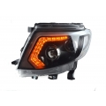 ไฟหน้า โปรเจคเตอร์ LED โครดำ ยกโคร ใหม่ ฟอร์ด เรนเจอร์ All New Ford Ranger 2012 ส่งฟรี